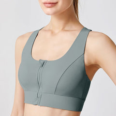 Front Zip Adjustable Sports Bra52174