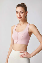 Front Zip Adjustable Sports Bra52142