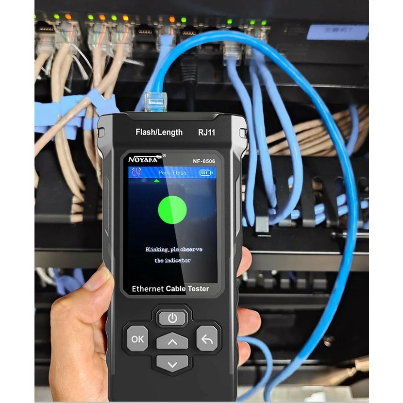 network cable tester - alternate angle side view | NOYAFANETWORK UK