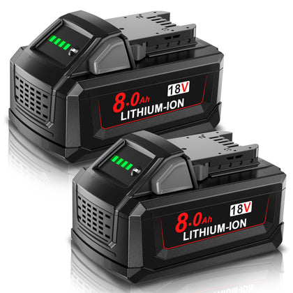 Milwaukee M18 replacement battery UK - front view product shot | POWTREE UK