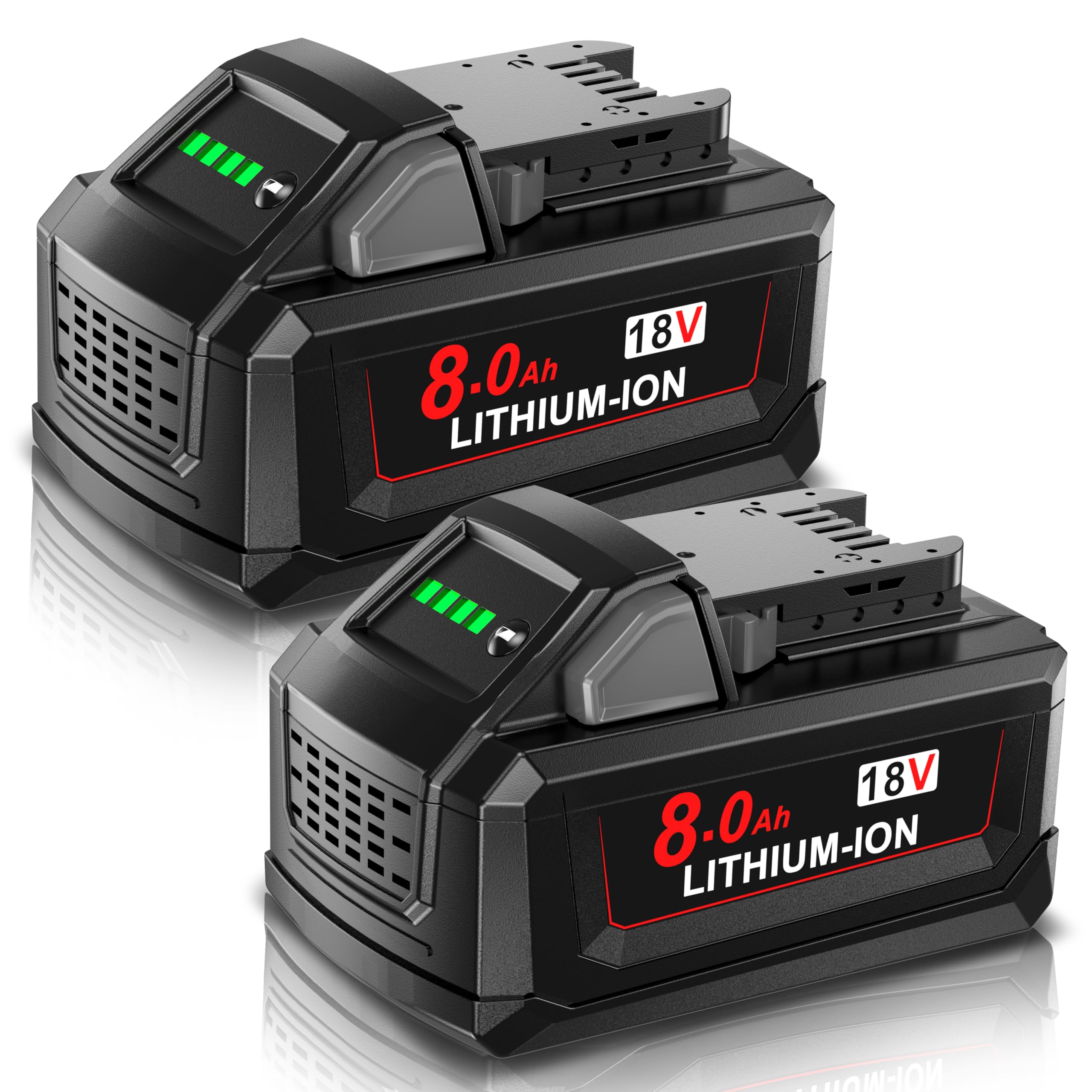 Milwaukee M18 replacement battery UK - close-up detail and build quality | POWTREE UK