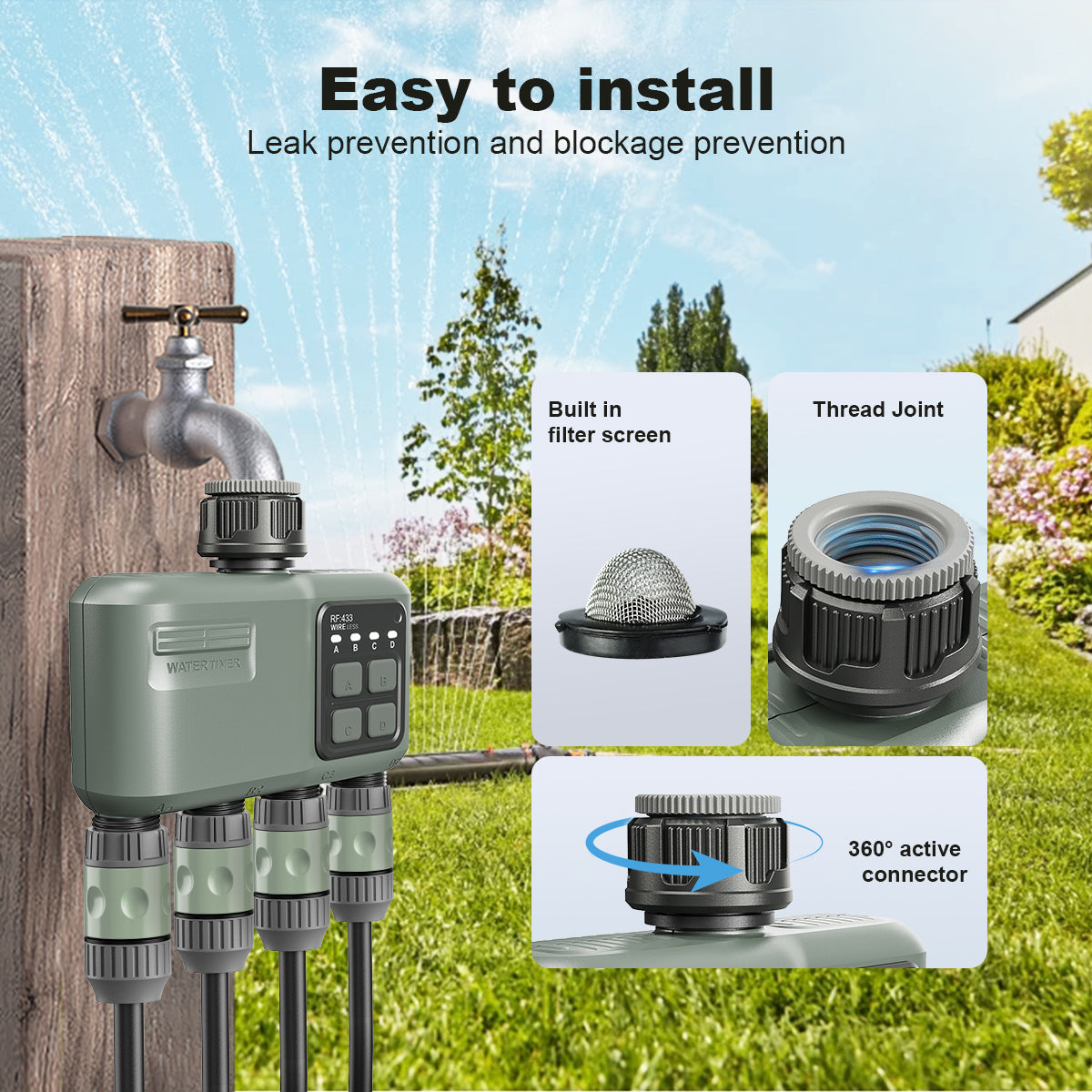 how to water plants while on holiday uk - size reference comparison | JOHGEEIRRIG UK