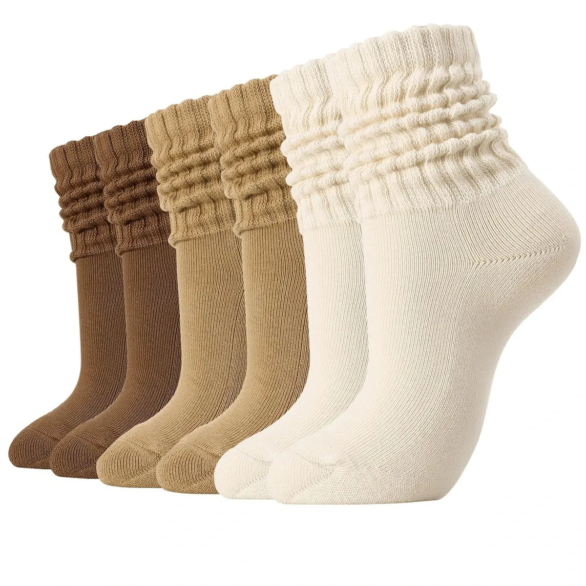 Brown Slouch Bed Socks
