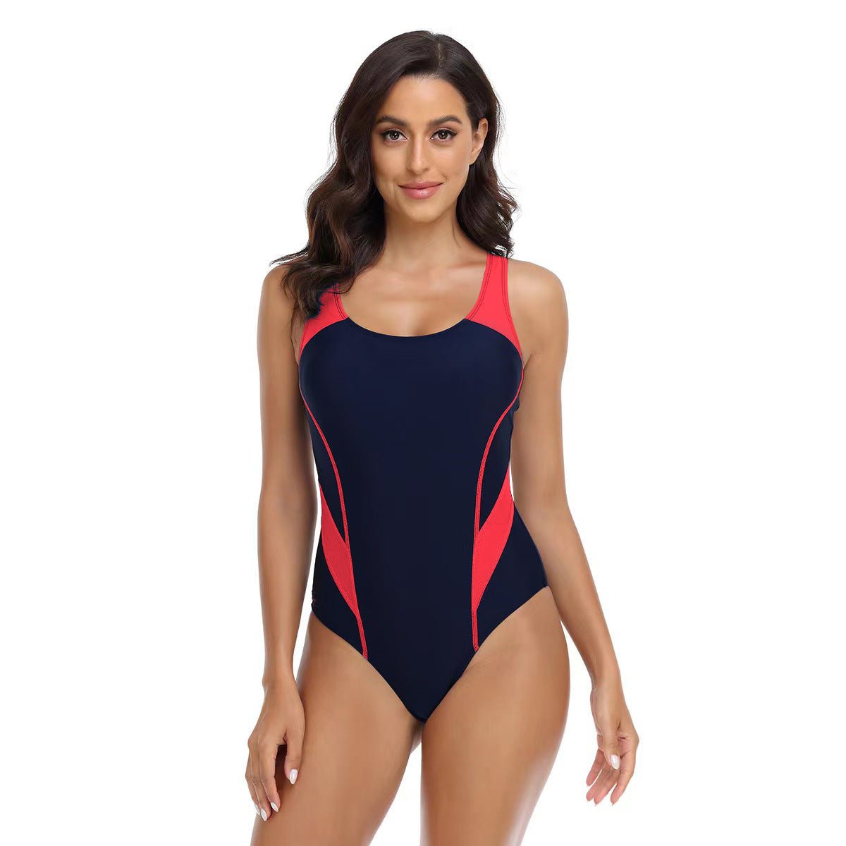 Boltoo - Boltoo Racer Back Color Block SwimsuitBeachwear