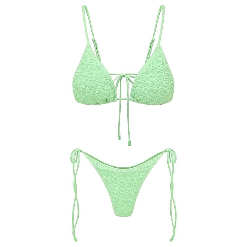 Boltoo - Boltoo Solid Color Triangl BikiniBeach Swimwear