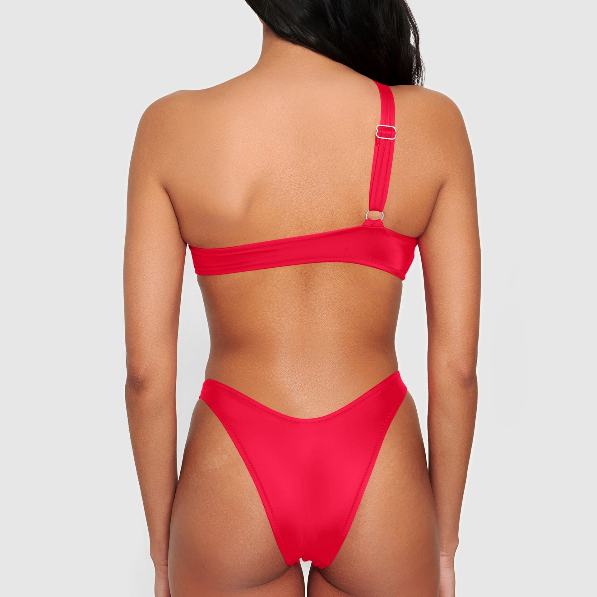 Boltoo Tight Sexy One Piece Swimsuit4083 - Watermelon red - S